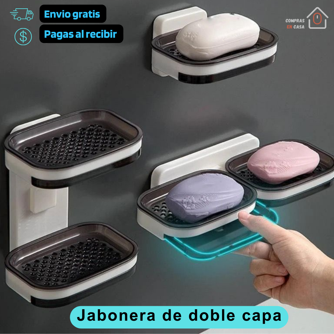 Jabonera de Lujo Doble Espacio