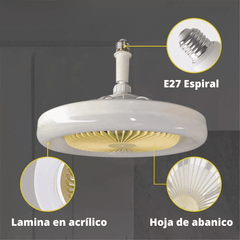 Bombillo Ventilador de Techo  3 en 1 - SMART LAMP