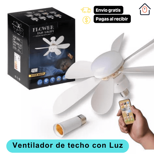 Ventilador de Techo con Luz Led